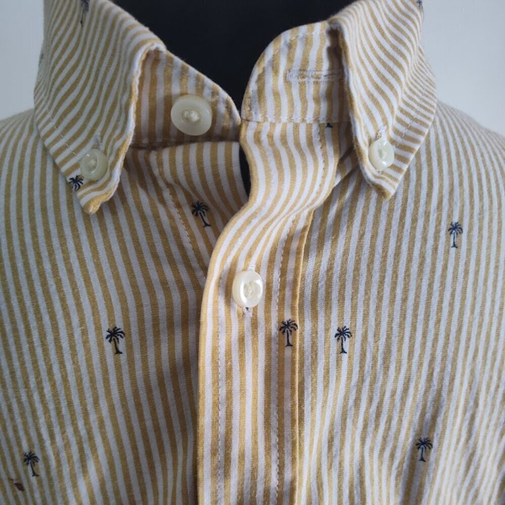 Goodfellow and Company Short Sleeve Men's Buttoned Down Dress Shirt Men's Size L - Picture 3 of 7